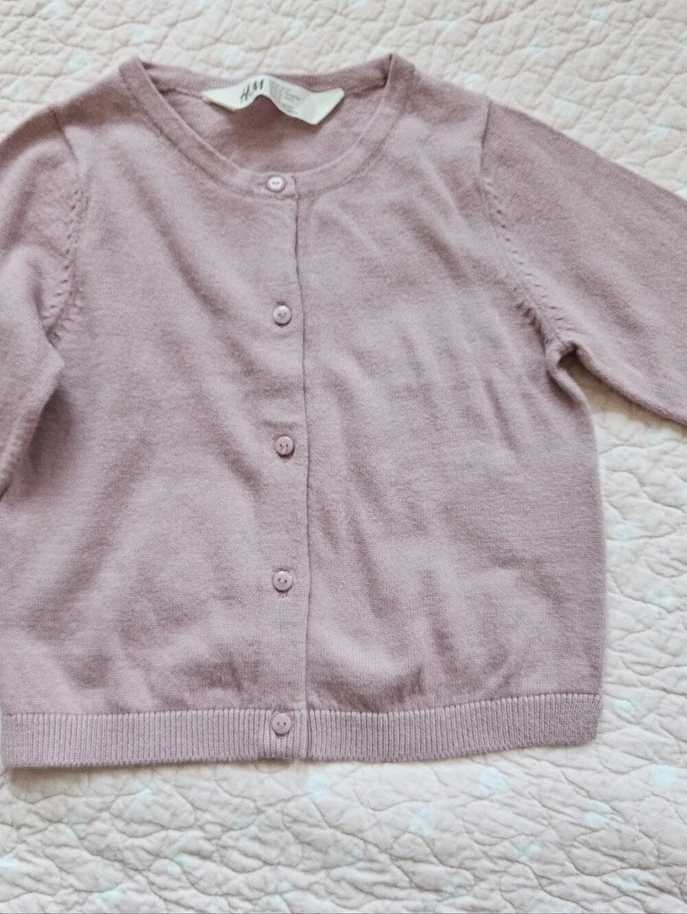 Matching Outfit H&M Honest Cardigan Shorts Top Purple 2T 2 Toddler 24 Girl